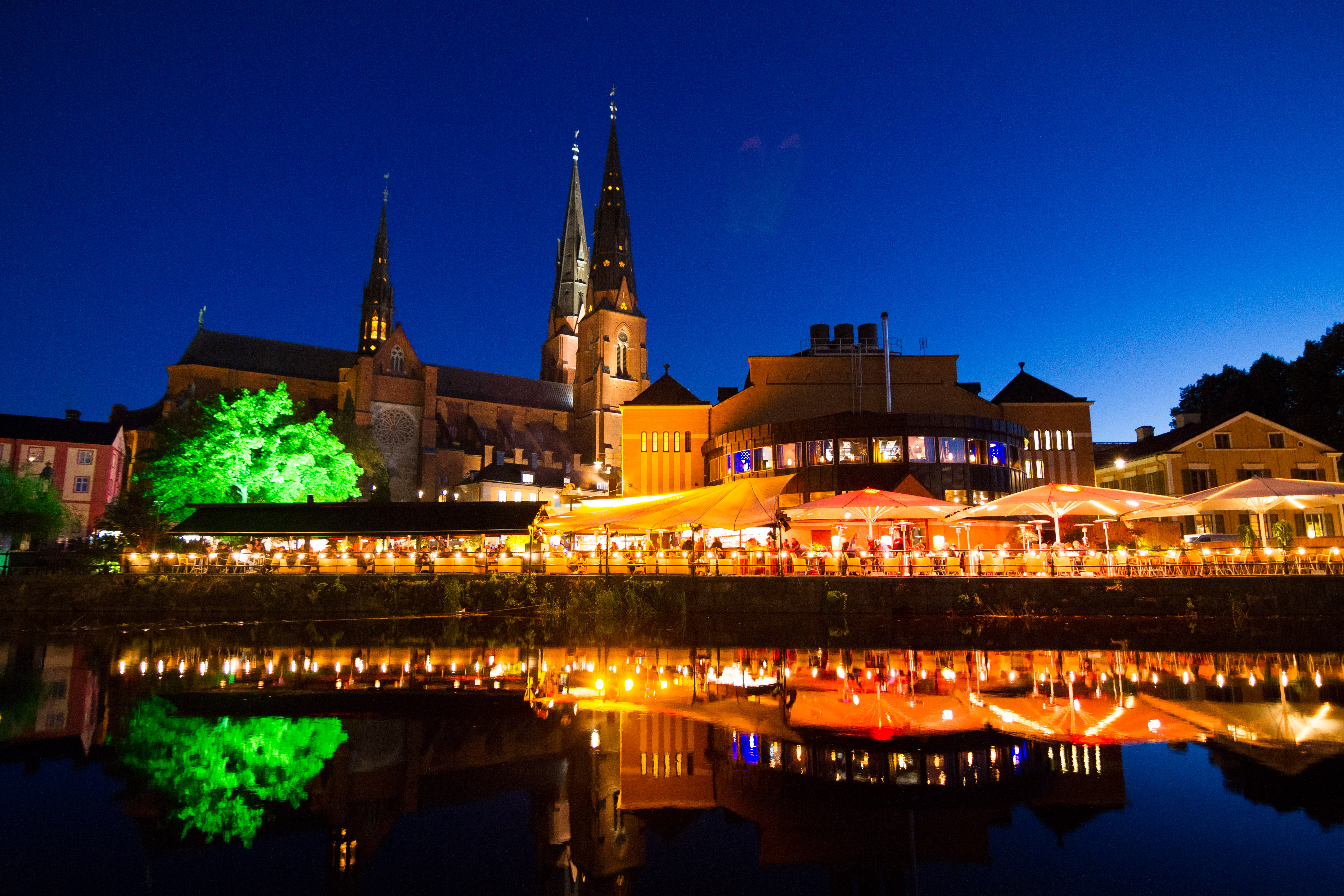Uppsala City, Fyris River view